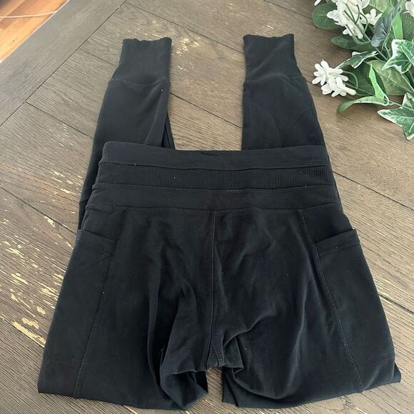 ATHLETA Excursion Tight Leggings Joggers‎ Ribbed in black size small - Picture 3 of 7